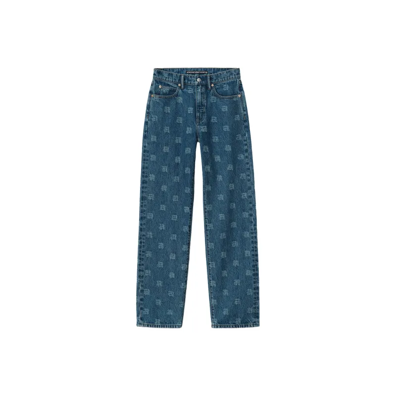 Alexander Wang Logo Detailed Jeans-0