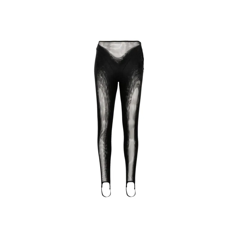 Mugler Stretch Illusion Leggings 'Black'-0