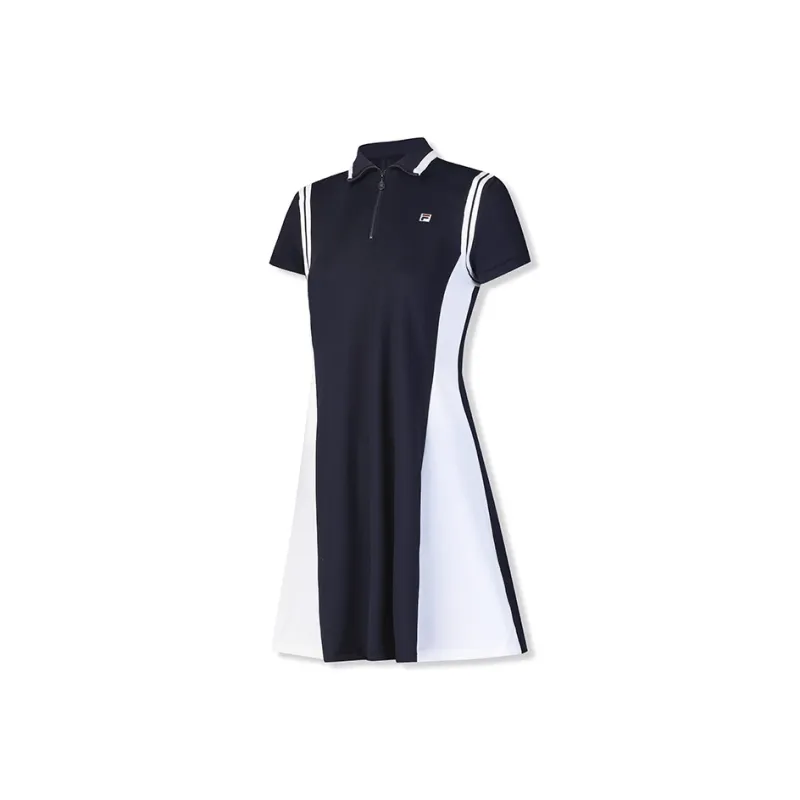 FILA Short Sleeved Dresses Women's RD Royal Blue-0