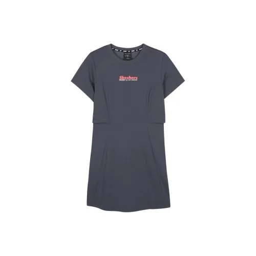 Skechers Short Sleeved Dresses Women's Odyssey Gray