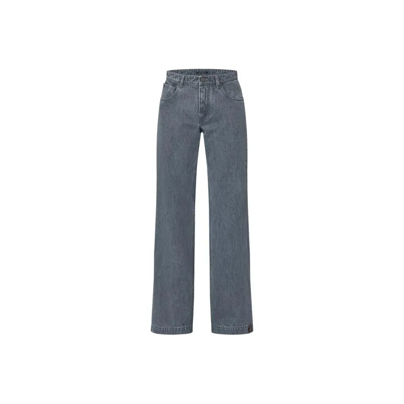 LOUIS VUITTON Washed Denim Wide Leg Jeans-0