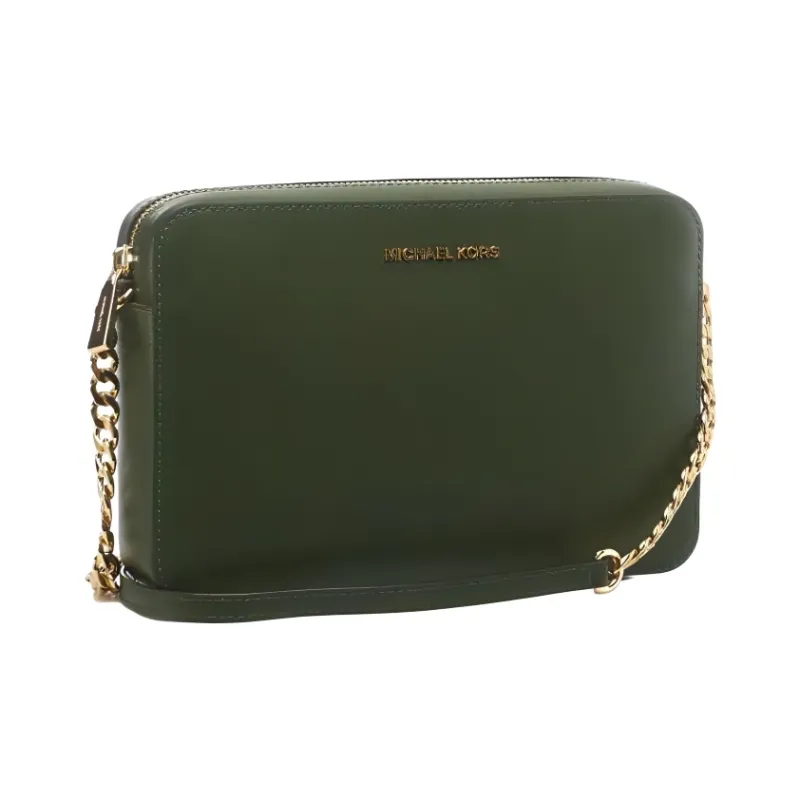 MICHAEL KORS Jet Set Leather Small Square Bag Shoulder Bag Crossbody Bag Large Size Women's Jasper-1