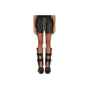 RICK OWENS Gabe Leather Shorts