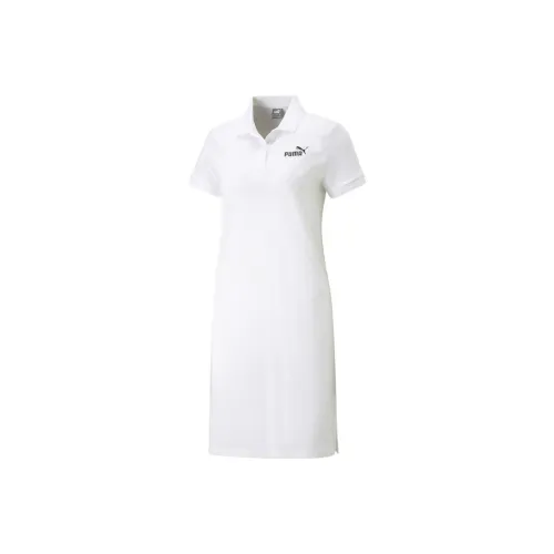 PUMA Short-Sleeved Dresses Women's White