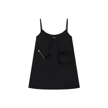 WE11DONE V neck Slip Minidress