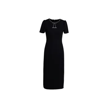 ROEYSHOUSE Short Sleeved Dresses Women's Black