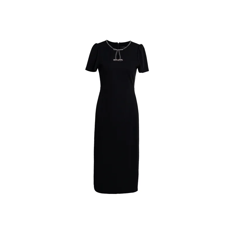 ROEYSHOUSE Short Sleeved Dresses Women's Black-0