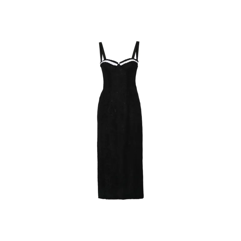MOSCHINO Floral lace Midi Dress-0