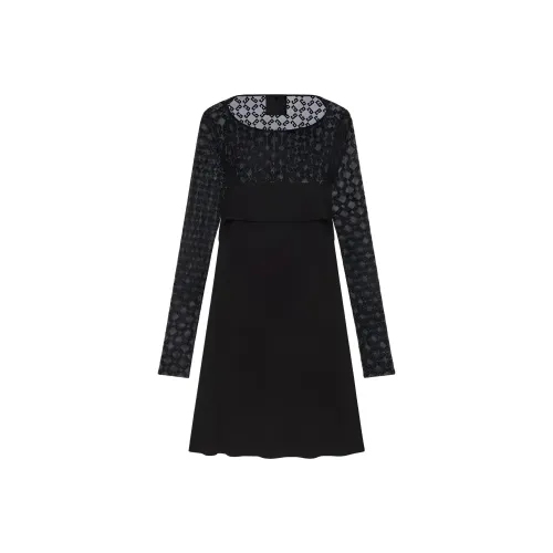 Givenchy Draped Monogram 72 Tulle Dress