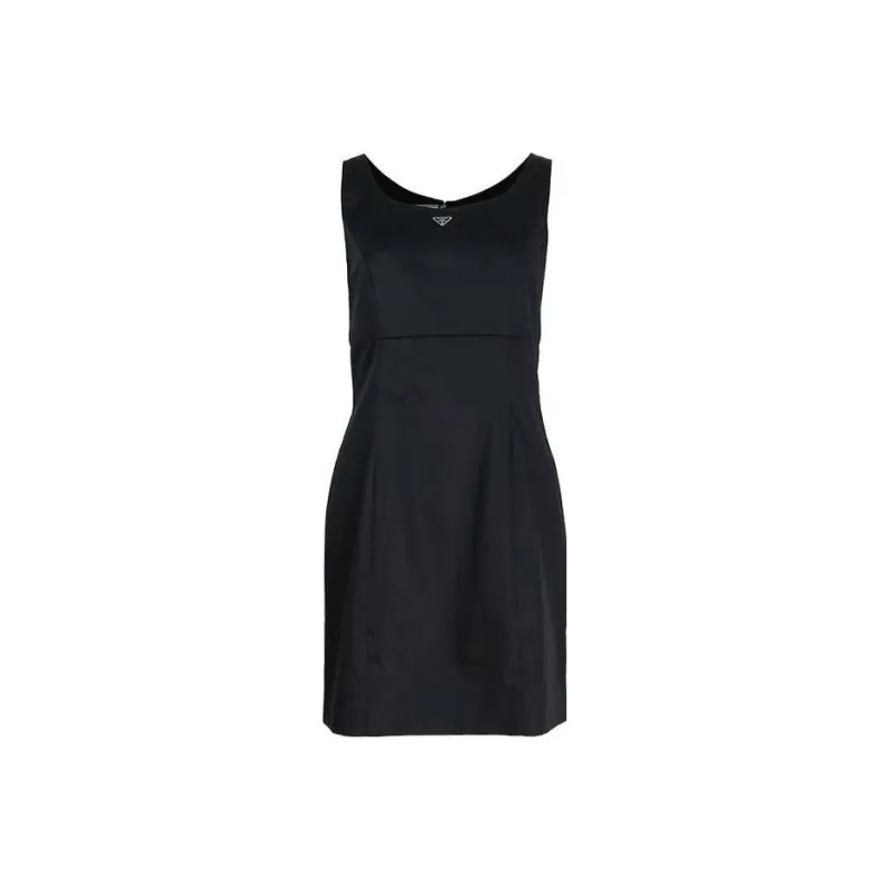 PRADA SS23 Sleeveless Dress Women's Black-0