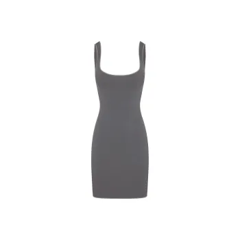 SKIMS SEAMLESS MODAL TANK MINI DRESS Slip Dress Women's ASH/Gray