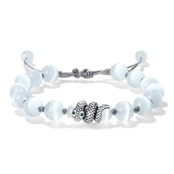 Inkopper Glass Cat Eye Rope Bracelets Unisex-0