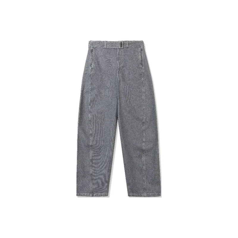 Lemaire Twisted Belted Pants 'Denim Stone Grey'-0