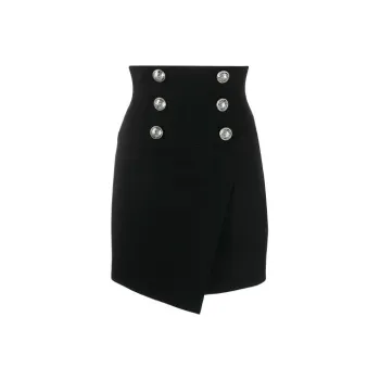 BALMAIN Casual Short Skirts Women's Black