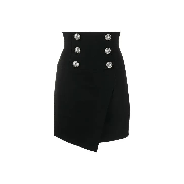 BALMAIN Casual Short Skirts Women's Black-0