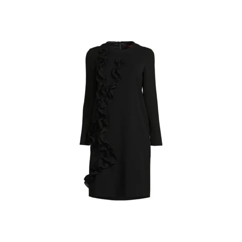 MaxMara Long-Sleeved Dresses Women's Black-0