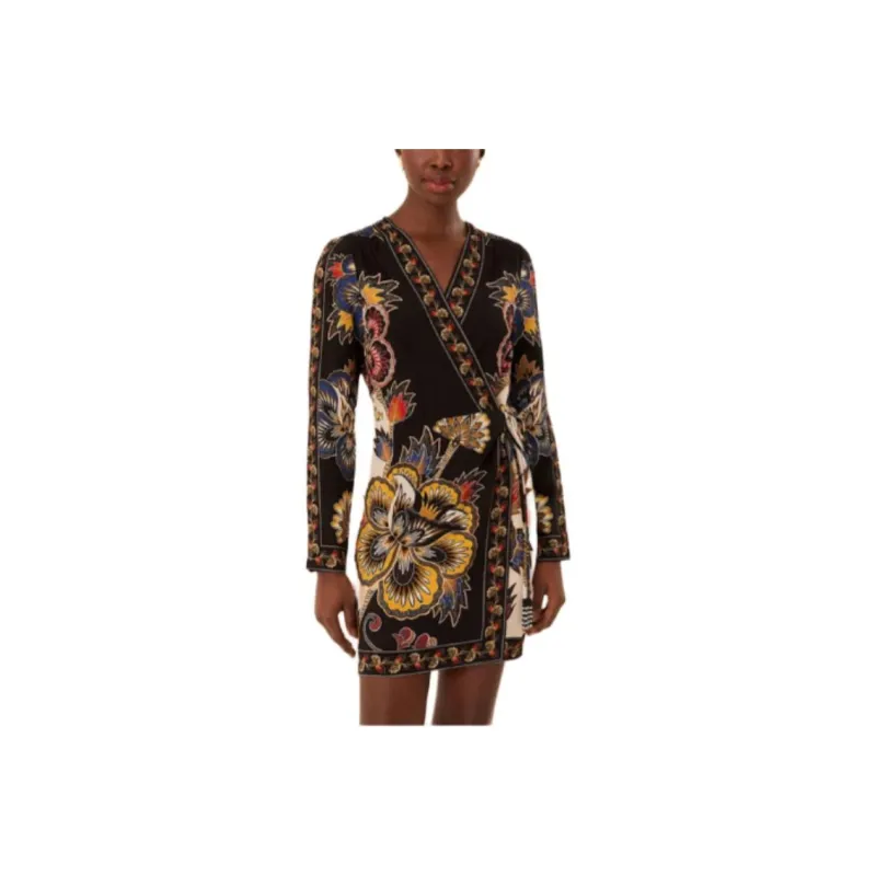 Farm Rio Wrap Mini Dress-0