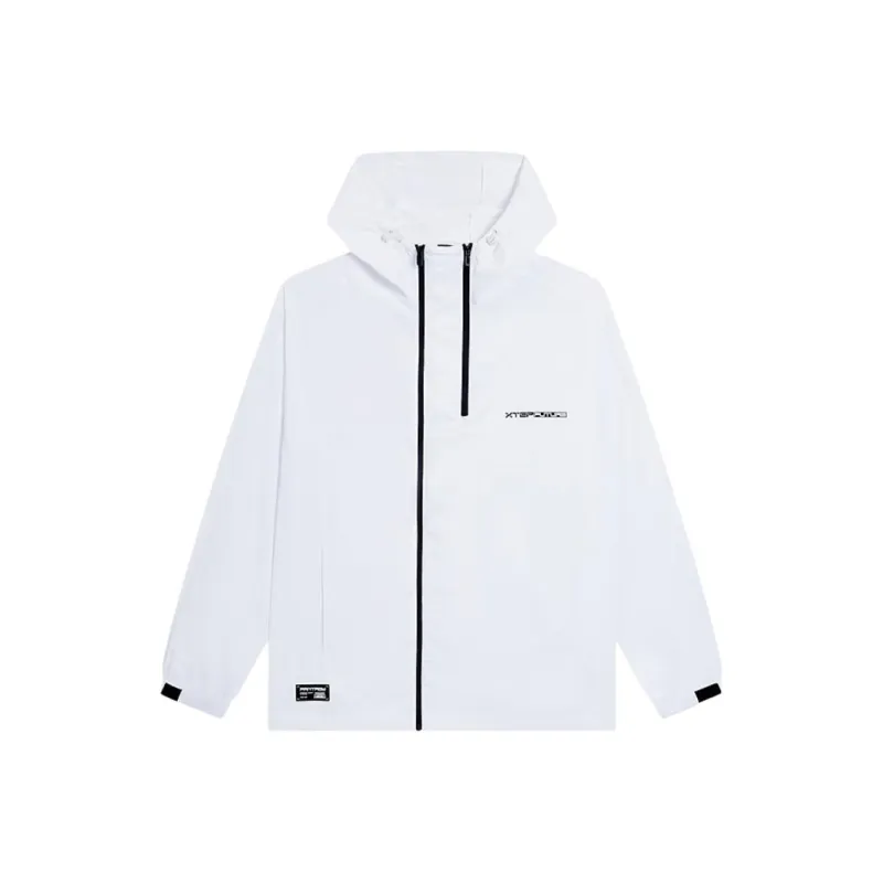 XTEP Trench Coat Men's Pearl White-0