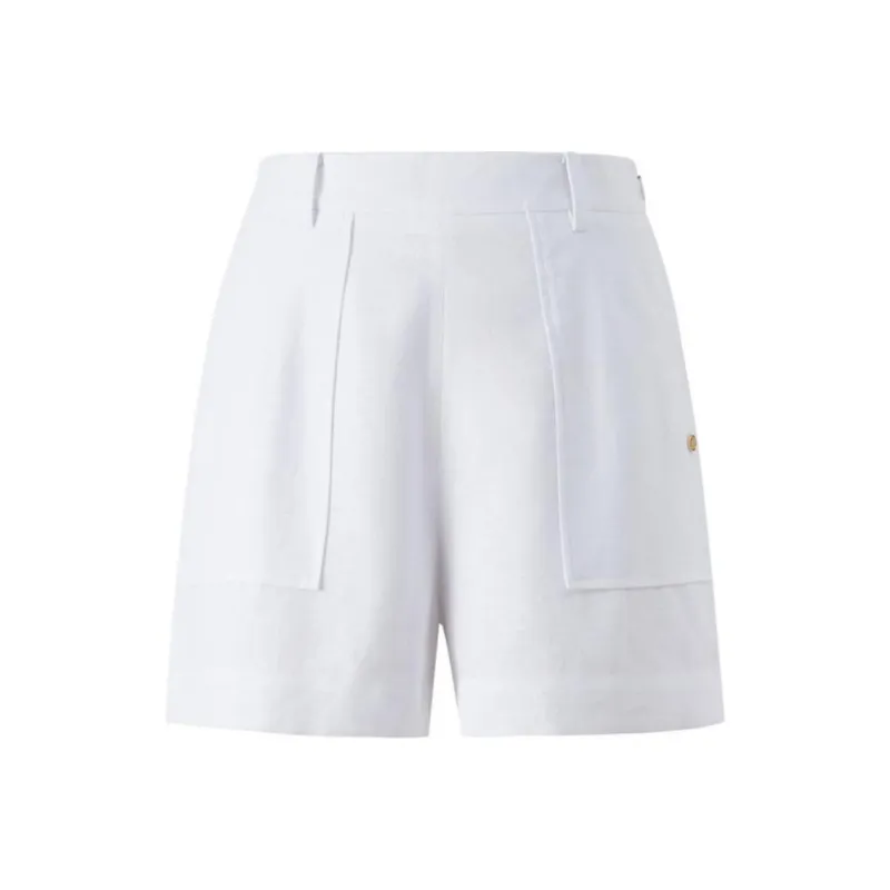 E.land Casual Shorts Women's Ivory White-0