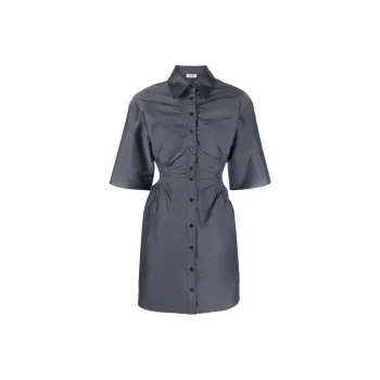 Sandro Short-Sleeved Dresses Women's Blue Gray