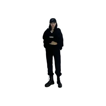 Fuccykee Knitted Sports Pants Women's Black
