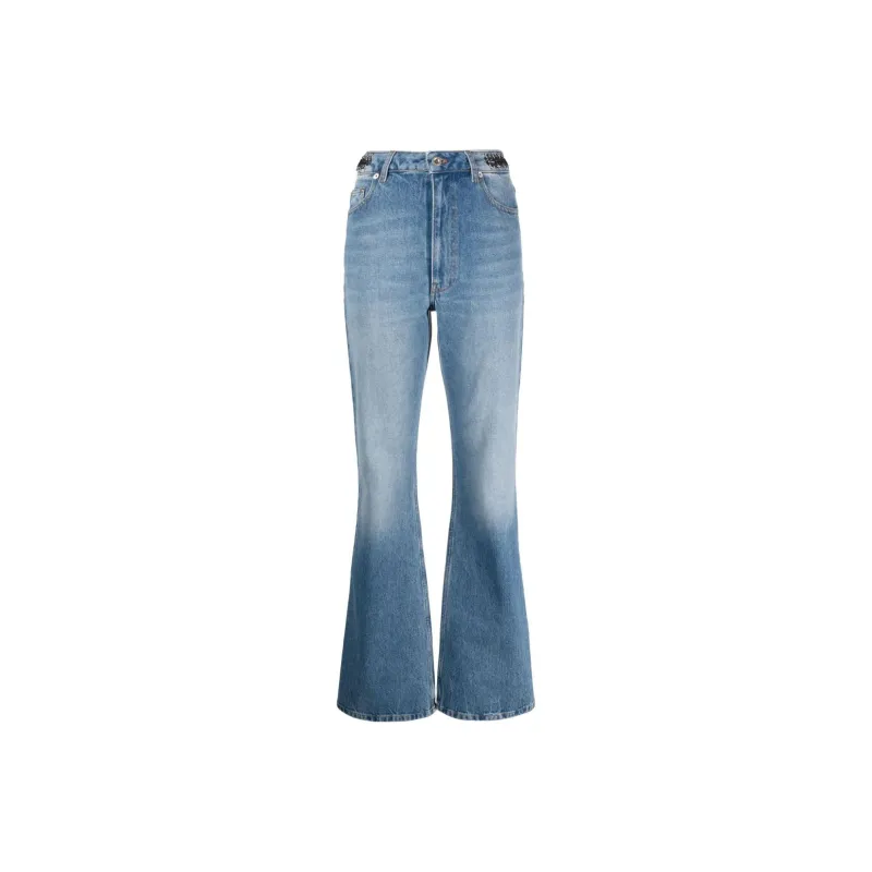 Rabanne Coin detail Flared Jeans-0