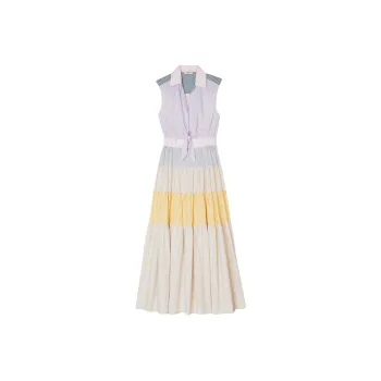 Sandro Striped Cotton Shirtdress