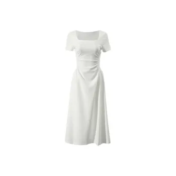 ABBY GODDESS Short Sleeved Dress Women's White