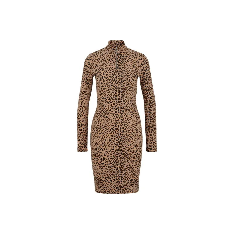 HUGO BOSS Long Sleeved Dresses Women's Brown-0