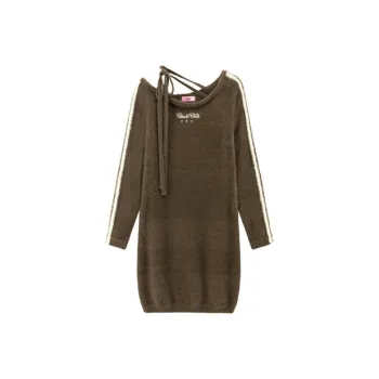 CHUU Long Sleeved Dress Women's Mustard Green