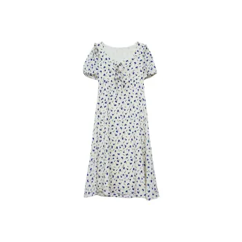 ETSE Short Sleeved Dresses Women's Blue
