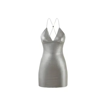 I.AM.GIA ELLERY MINI DRESS Slip Dresses Women's SILVER/Silver