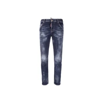 DSQUARED 2 Bleached Effect Straight Leg Skinny Jeans
