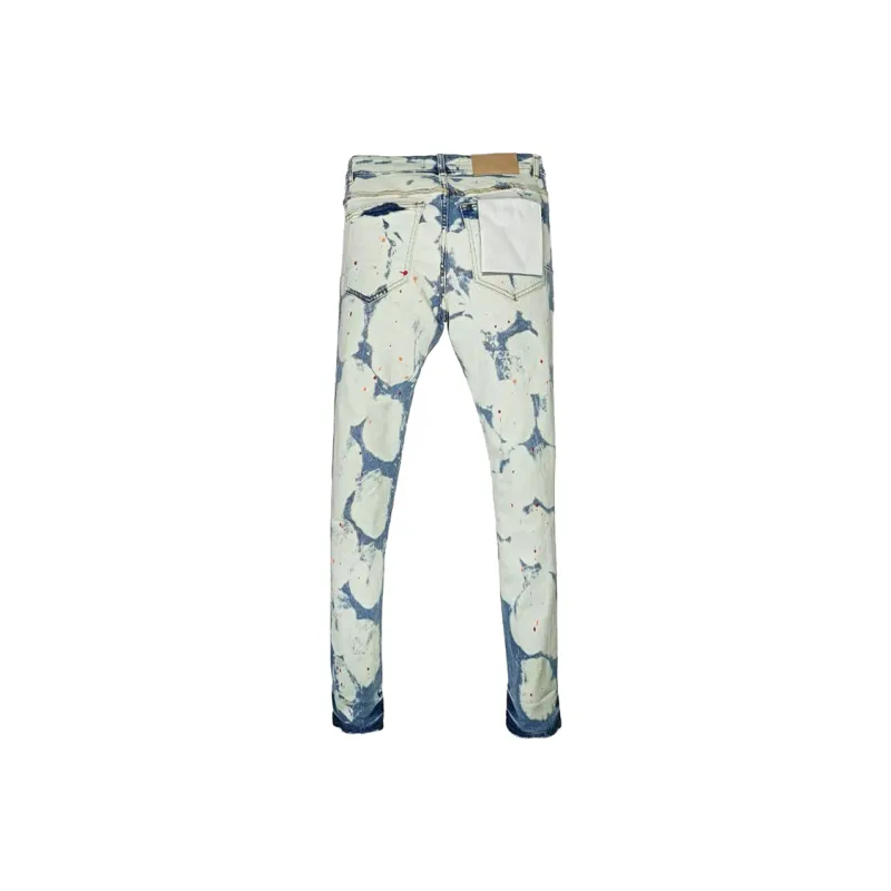 PAINT STAIN Jeans Unisex Blue White-1