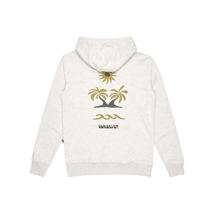 Quiksilver Graphic Pullover Hoodie For Men Sweatshirt Men's White-1