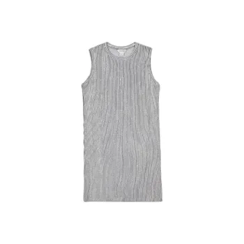 CLUB MONACO Sleeveless Dress Women's Black White Stripes