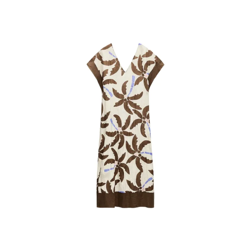 ZARA Sleeveless Dress Women's Multicolor-0