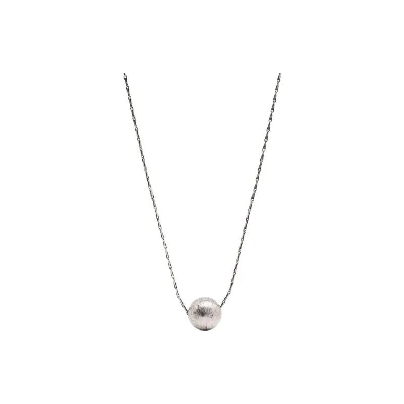 SAINT LAURENT Brass Necklaces Unisex Silver-0