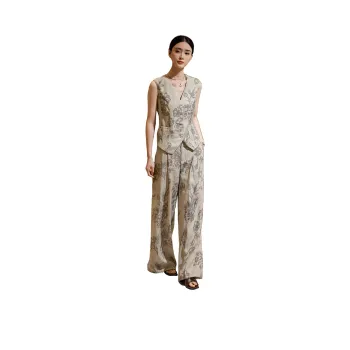 Hang Yi Court Casual Suit Women's Light Khaki