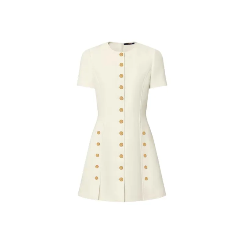 LOUIS VUITTON Button Trim Dress-0