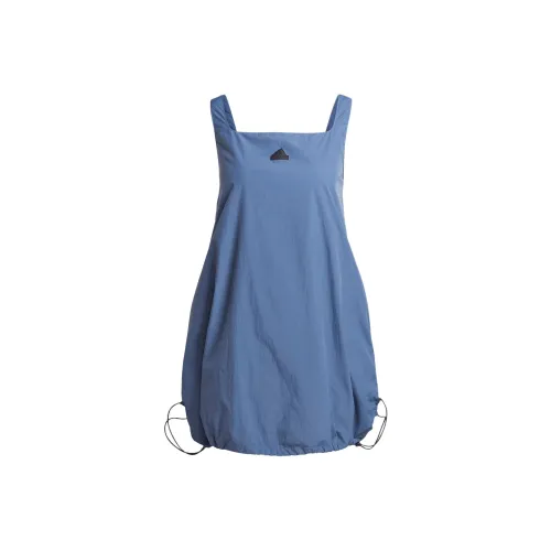 Adidas City Escape Summer Dress Sleeveless Dress Women's Blue