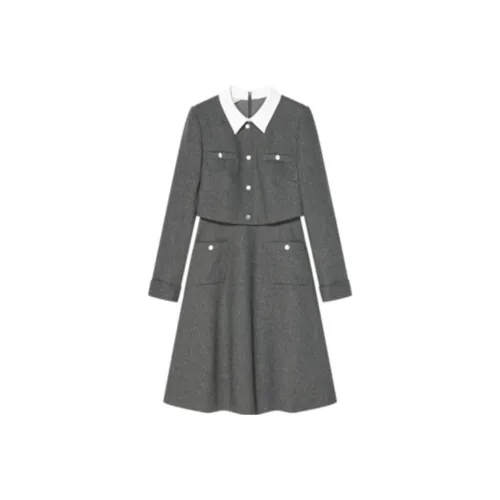 Goodland Long Sleeved Dresses Women's Gray