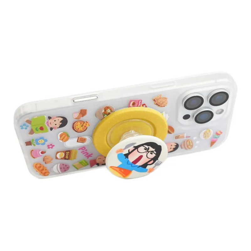 Sopi Acrylic Material Foodie Little Girl Phone Cases Compatible With IPhone 16/15 Pro Max/Apple 13/14 Pro/Max-3