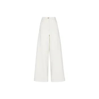 GIORGIO ARMANI Denim Collection Wide leg Trousers In Stretch Cotton Denim