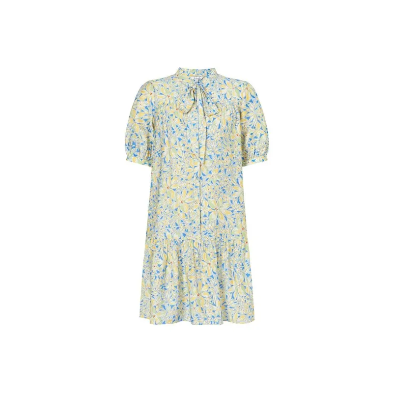 JZ. ANNAKRO Short Sleeved Dresses Women's Pattern Blue-0