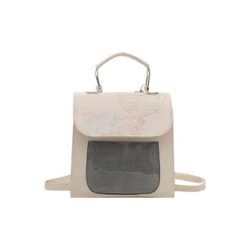 TOUTSEUL YOLO PU Backpack Women's White/Black