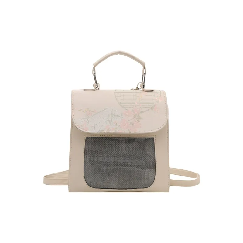 TOUTSEUL YOLO PU Backpack Women's White/Black-0