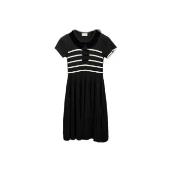 RED VALENTINO Short Sleeved Dresses Women's Black