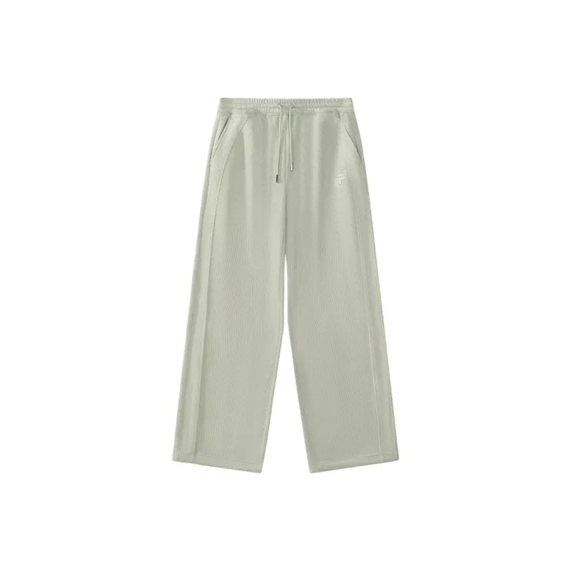 FILA FUSION FUSIONEER Knitted Sweatpants Women's Gray Duckling-0