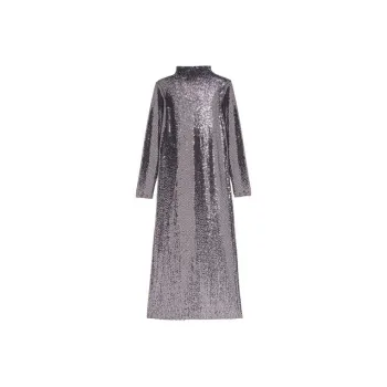 Maje Sequinned Long-sleeve Midi Dress